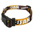 thumbnail image 3 of Country Brook Petz® Deluxe Black and Gold Football Fan Dog Collar and Leash Limited Edition, Medium, 3 of 7