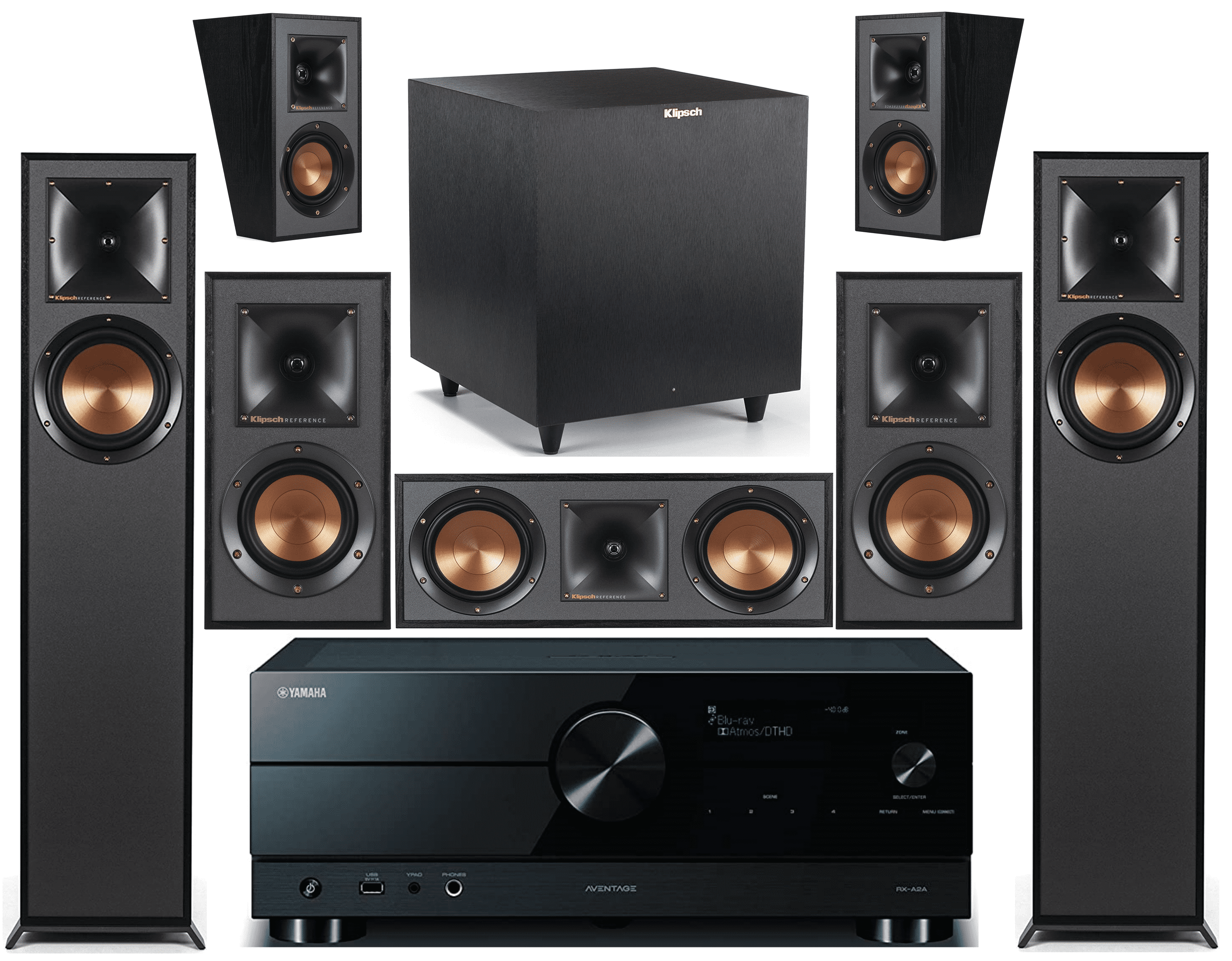 Yamaha YHT-4930UBL  5.1-Channel Home Theater in a Box System with Bluetooth Renewed 
