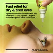 Droptics Extra Strength Redness Relief Eye Drops, Moisturizing Relief for Dry and Tired Eyes, 5ml (0.17 fl oz)