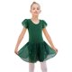 thumbnail image 3 of Maillots de ballet con falda para niñas EQSJIU verde oscuro de 9 a 10 años, 3 of 7