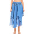 thumbnail image 3 of MSemis Women's Dance Skirt Belly Dancing Skirts Long Layered Skirt, 3 of 4