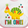thumbnail image 4 of Inktastic Dinosaur First Birthday 1 Year Old Boys or Girls Baby Bib, 4 of 4