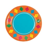 Fiesta Party Dessert Plates - Party Supplies - 8 Pieces