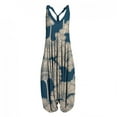 thumbnail image 1 of TIMIFIS Combinaison d'Été pour Femmes Jumpsuits Col en V boho Ample Harlan avec Poche, 1 of 4
