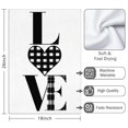 thumbnail image 3 of 2 Pcs Funny Kitchen Towels,Love Heart Plaid Microfiber Dish Towels,Kitchen Tea Towels,Kitchen Towel Set (18" X 26"), 3 of 3