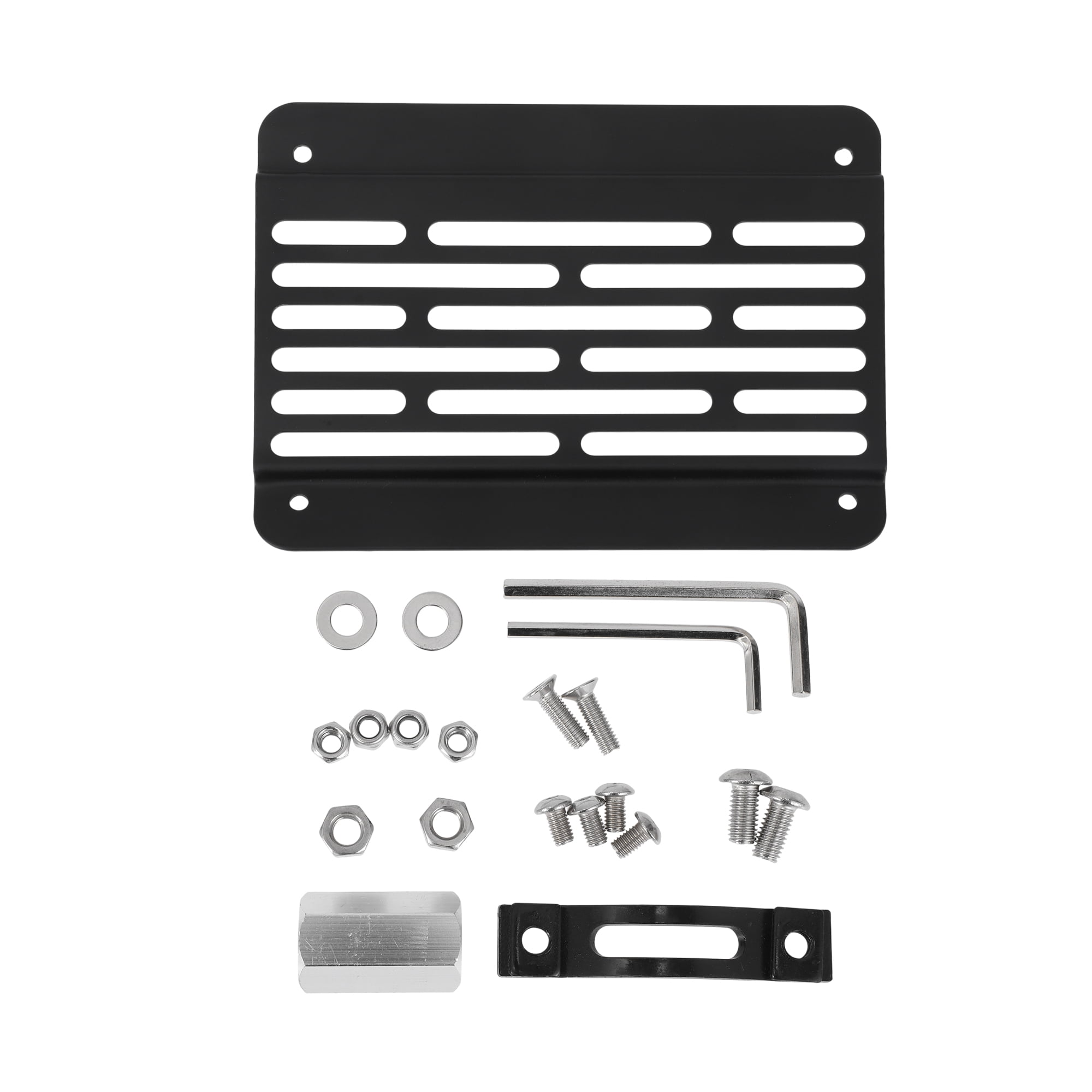 2 x Black Aluminum Alloy Car License Plate Frame Cover Front & Rear US 2 x Black Aluminum Alloy Car License Plate Frame Cover Front & Rear US