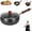 Glass Cover, variant on 9.5Inch Professional-Grade Uncoated Iron Pot, Pre Seasoned Japanese Iron Pan, Japanese Cast iron Pan, Uncoated Thick Iron pot - Unenameled Cast Iron Casserole Ideal for All Hobs(RL)