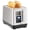 Silver 4 Slice, variant on Costway 2 Slice Toaster with 6 Browning Levels, 4 Bread Types, Crumb Tray for Breads Silver