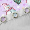 thumbnail image 4 of Feelyou Teens Winter Snowman Black Out Curtains, Dreamy Fairy Tale Curtains Pack of 2 (42x63 Each), Christmas Dots Tree Bedroom Curtains, Window Curtains Home Decor, 4 of 6