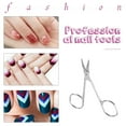 thumbnail image 3 of Ciseaux à Ongles Professionnels Flèche Courbée Acier Manucure Cuticule, 3 of 9