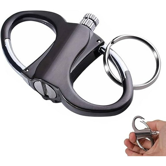 Keychain Lighter Match Strike,Outdoor Adventure Key Chain Lighter,Metal Match Strike,Reusable Kerosene Fillable Lighters Keychain Holder,Gift Outdoor Emergency Lifesaving Equipment(1pcs)