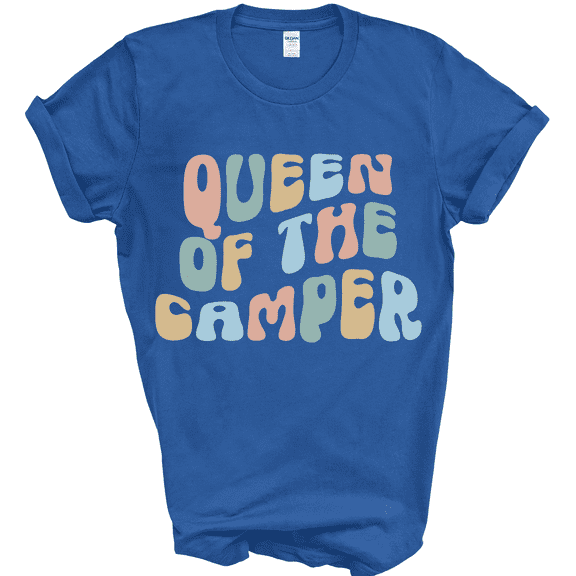 Queen of the Camper womens t-Shirt, Queen of Camping, Camping Mom, Rv top