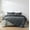 Dark Gray & Light Gray, variant on HIG 4Pieces Reversible Connectable Comforter Bedding Set, Dark Green & Light Green, Includes 2 Comforters & 2 Pillow Shams, Button Connectors to Combine Blankets, Twin-XL Size