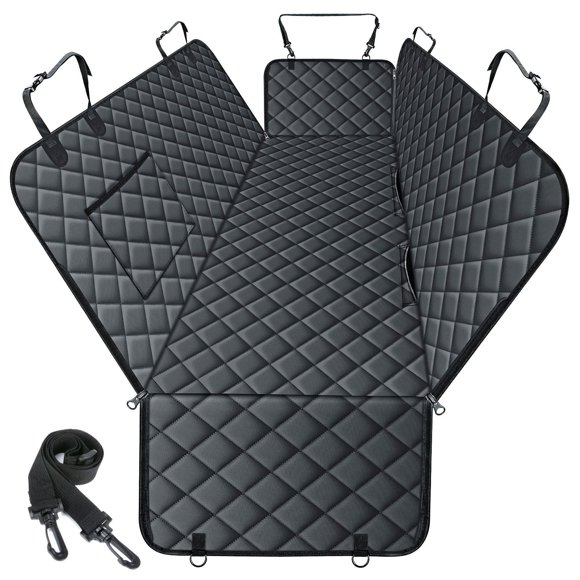 Funda Impermeable para Asiento Trasero de Perro NECKORY - Talla L, Negra