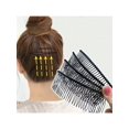 thumbnail image 1 of 4pcs Women's Black Twisted Hairbands With Inserted Comb Teeth, Fashionable Hair Comb Suitable For Daily Use, 1 of 5