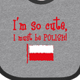 thumbnail image 4 of Inktastic So Cute Polish Boys or Girls Baby Bib, 4 of 4