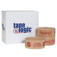 thumbnail image 2 of Tape Logic #7500 Pre-Printed Reinforced Water Activated Tape "Warning" 3" x 450' Kraft 10/Case, 2 of 2