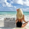thumbnail image 6 of ZTTD Beach Tote Bags for Women Large Beach Bags Anti Sprinkling Sandproof Pool Bags Tote With Multiple Pockets for Beach Travel, 6 of 9