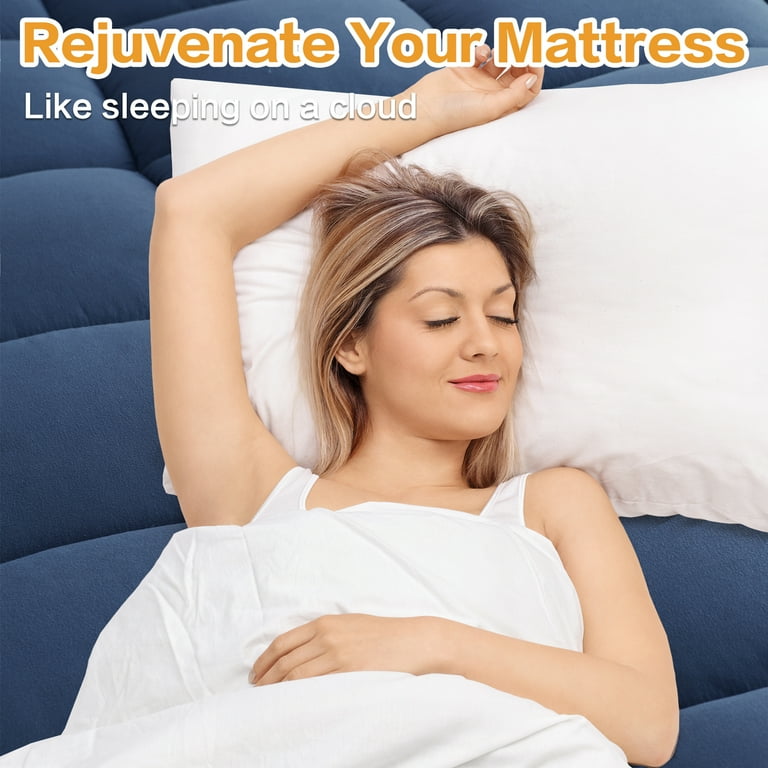 EMONIA 400TC Mattress Topper Queen for Back Pain, Extra Thick