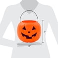 thumbnail image 4 of 8" Orange Pumpkin Pail Halloween Trick-or-Treat Basket, by Way To Celebrate, 4 of 4