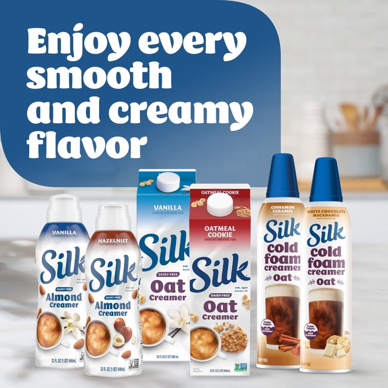Silk, Cold Foam Creamer, White Chocolate Macadamia Oat Creamer, 14
