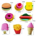 thumbnail image 7 of 2025 New 10 pcs Food Erasers for Classroom Prizes, Puzzle Eraser 3D Take Apart Food Pencil Erasers for Student Rewards, Class Treasure Box,Game Rewards,Party Favors, 7 of 7