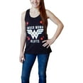 thumbnail image 2 of DC Comics Wonder Woman Black Women's #Lifts Racerback Tank Top-Medium, 2 of 2