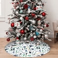 thumbnail image 5 of Sikiie Modern Industry 30-48 inches {designName} Print Christmas Tree Skirt Snowman Xmas Tree Skirt with Edge Christmas Decorations for Holiday Party48", 5 of 7