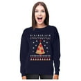 thumbnail image 1 of Tstars Womens Ugly Christmas Sweater Pizza Tree Christmas Gift Funny Humor Holiday Shirts Xmas Party Christmas Gifts for Her Women Sweatshirt Ugly Xmas Sweater, 1 of 6