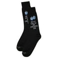 thumbnail image 6 of MeMoi Men's Keep Calm and Dreidel On Hanukkah Novelty Crew Sock - Mens - Male, 10-13, Blue, 6 of 6