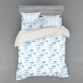 thumbnail image 1 of Ambesonne Fish Bedding Set 4 Pcs, Tropical Piranha Pattern, Queen, Pale Blue Pale Blue, 1 of 3