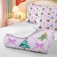 thumbnail image 4 of Manfei Cartoon Animals Quilt Full,Christmas Winter Festive Full Bedspread Sets,3-Piece,1 Coverlet and 2 Pillowcases, 4 of 7