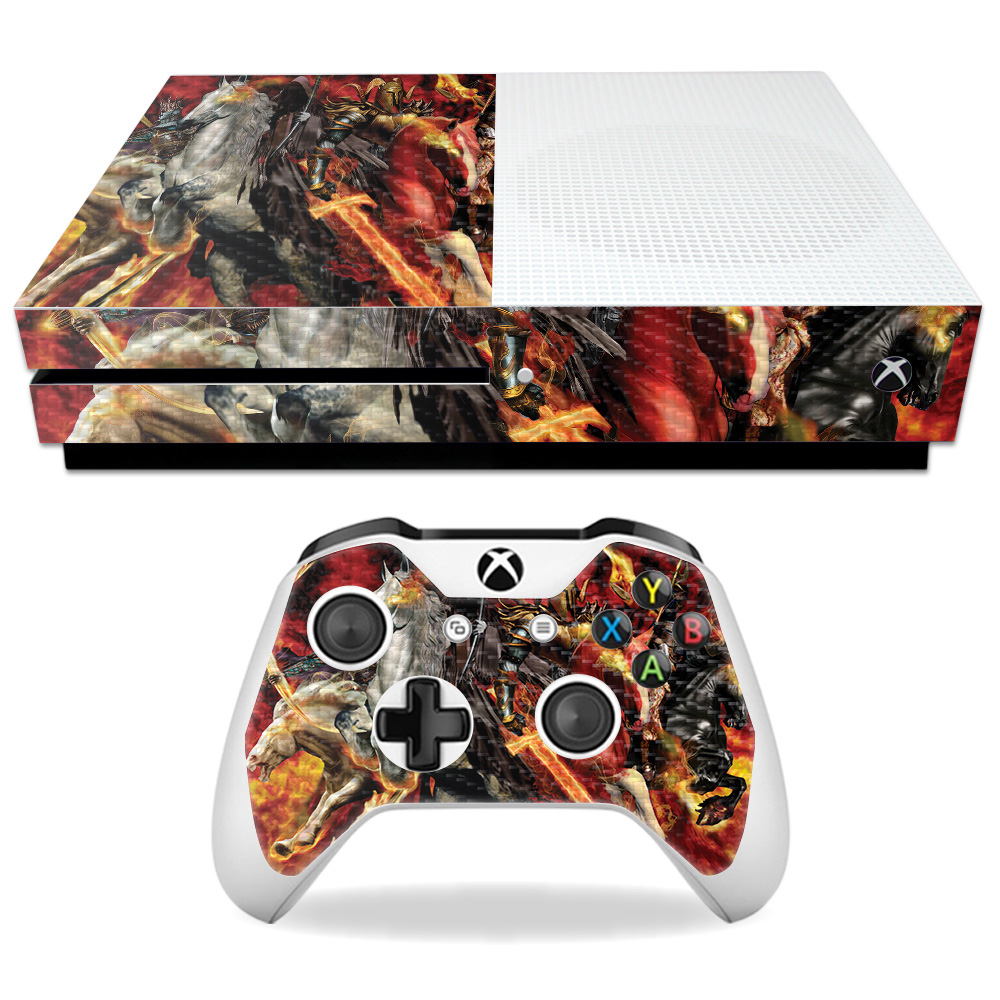 Carbon Fiber Skin Compatible With Microsoft Xbox One S Sticker Design