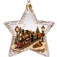 thumbnail image 2 of Liamobondopolis Glowing Christmas Story Ornament, Light Up Star Shaped Mini Holiday Scene with Santa, Angel and Snowman, Shatterproof Acrylic Hanging Decor for Christmas Tree and Winter Home, 2 of 6