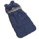 thumbnail image 4 of Saco de dormir universal suave para bebé, manta gruesa con cojín para cochecito de bebé, para invierno y exteriores, color azul marino, 4 of 14
