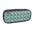 thumbnail image 2 of Lsque Turtles And Seahorses Printed Big Capacity PU Leather Pencil Case Large Pencil Pouch Stationery Pen Bag Pencil Holder for Teen, 2 of 6
