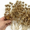 thumbnail image 5 of Artificial Plants for Christmas, Plastic Grass Faux Shrubs Fake Leaves Simulation Bushes Home Indoor Outdoor Garden Wedding Festival Decoration Hall Office Table Planter Filler – Gold 2 Pack, 5 of 5
