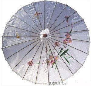 JapanBargain S-2175 Kids Size Chinese Japanese Oriental Parasol Umbrella 22-inch Dark Blue Color 