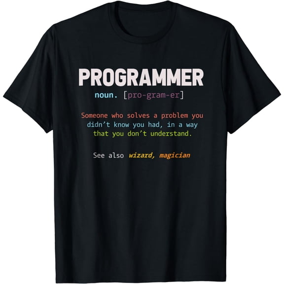 Programming Funny Computer Geek Gift Definition Programmer T-Shirt
