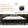 thumbnail image 4 of Mondawe 10x12 Hardtop Metal Gazebo,Heavy Duty Pergola with Mosquito Nets,Galvanized Steel,Sturdy Outdoor Canopies Tent,Suitable for Gardens,Patio,Backyard, 4 of 6