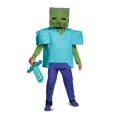 thumbnail image 2 of Disguise Zombie Deluxe Child Costume, Green, Medium/(7-8), 2 of 4