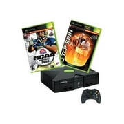 Microsoft Xbox - Game console - 8 GB HDD - black - Top Spin, NCAA Football 2005