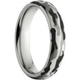 thumbnail image 3 of 5mm Half-Round Titanium Ring with a Black and White Camo Laser Pattern, 3 of 3