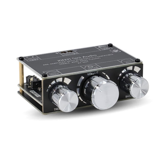 Matsuzay Placa de sintonización previa 5,1 compatible con Bluetooth de 5-24V CC con antena PCB, módulo amplificador de volumen inalámbrico, componente Electrónica miscelánea