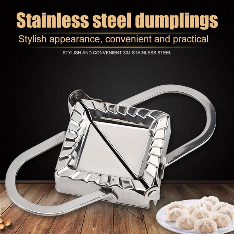 Stainless Steel Wraper Dough Presser Cutter Dumpling Pie Mould Maker Pastry new.