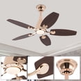 thumbnail image 4 of 42in Modern 3 Colors LED Ceiling Fan Light 5 Blades Lamp W/ Remote Control 45W, 4 of 23