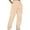 Beige, variant on Clothing 2025!Plus Size Pants Ladies' Solid Drawstring Elastic Waist Pocket Pants Slacks Plus Size Pants for Women
