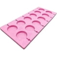 thumbnail image 2 of Silicone Round Lollipop Molds for Chocolate Hard Candy Including 25 Pieces of Lolly Sticks Per Pack SZRH A-VH, 2 of 3