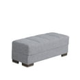 thumbnail image 2 of Ottomanson Origins Pro Upholstered Storage Ottoman, Gray, 2 of 3