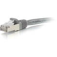 thumbnail image 4 of C2G 15ft Cat6 Ethernet 15 ft CAT 6 (STP) Câble de Raccordement Réseau Blindé - Gris - Câble de Raccordement - RJ-45 (M) à RJ-45 (M) - - Paire Torsadée Blindée (SSTP) - - Moulé, Sans Accrochage, Échoué - Gris, 4 of 6